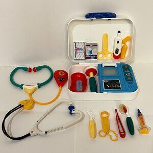 Kiddieland Little Doctor Kit Plastic Case with Medical Tools Toys